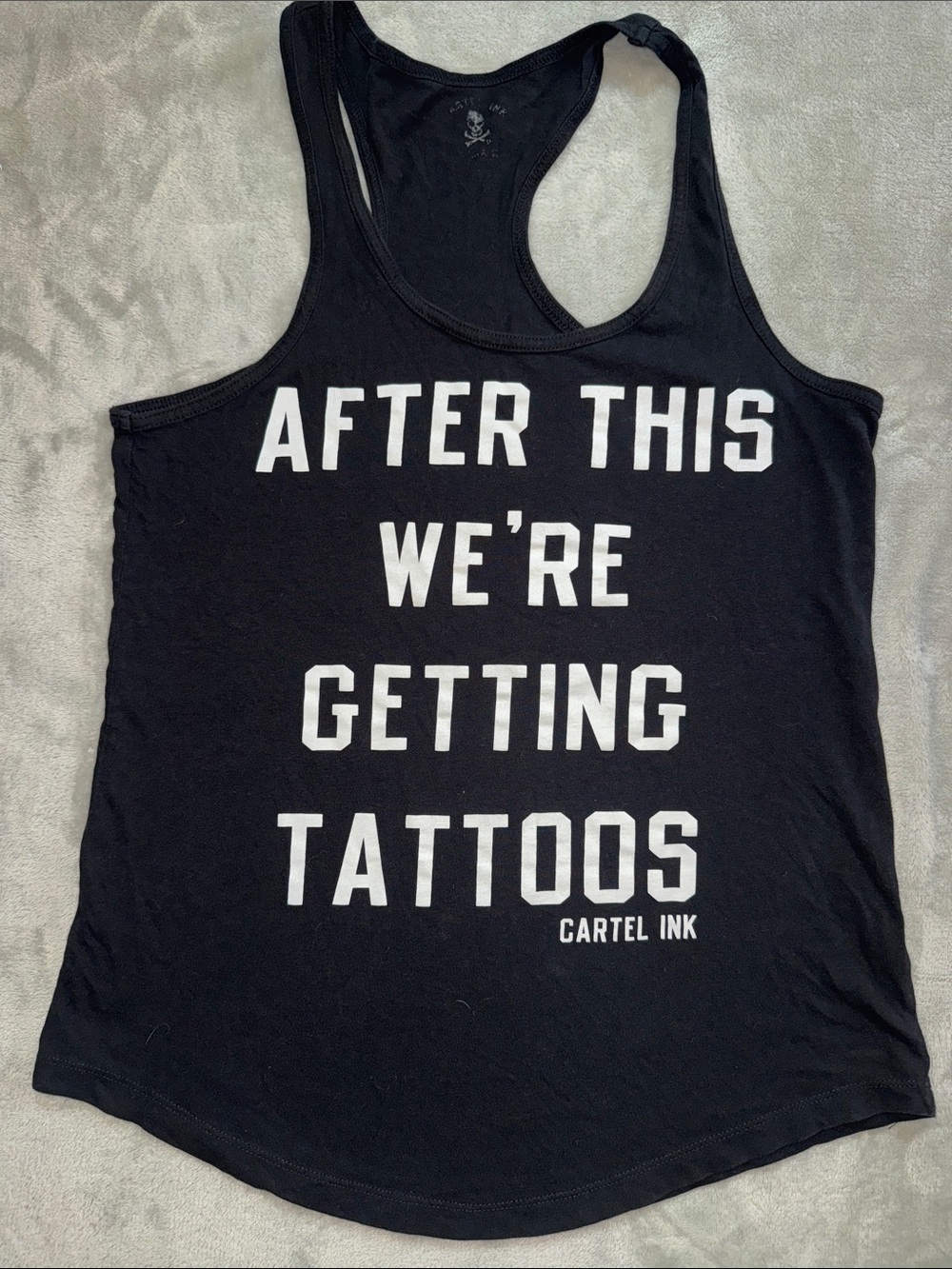 Cartel Ink Women's Black Racerback Tank - 'After This We're Getting Tattoos'